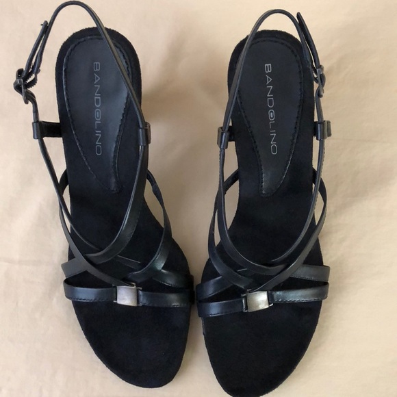 Bandolino 7 1/2 never worn black heels w box shoes - Picture 3 of 12